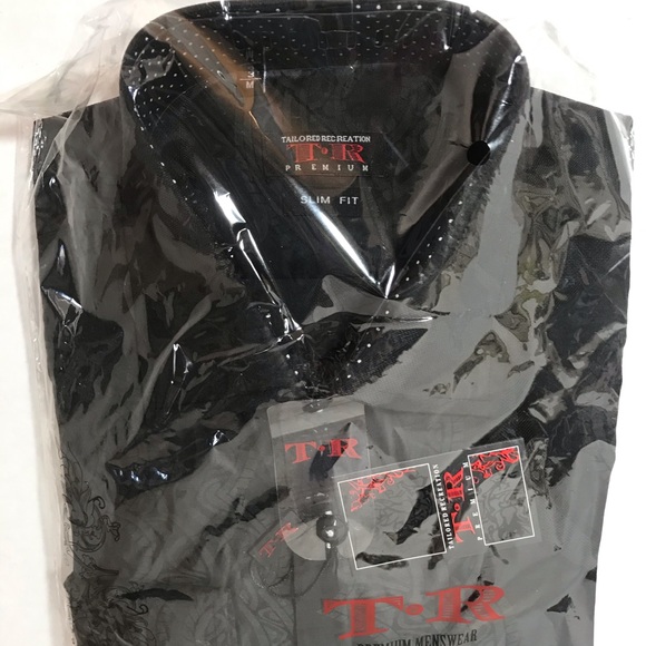 TR Premium Menswear LS Dress Shirt $189 Black PRICE FIRM - Picture 8 of 8